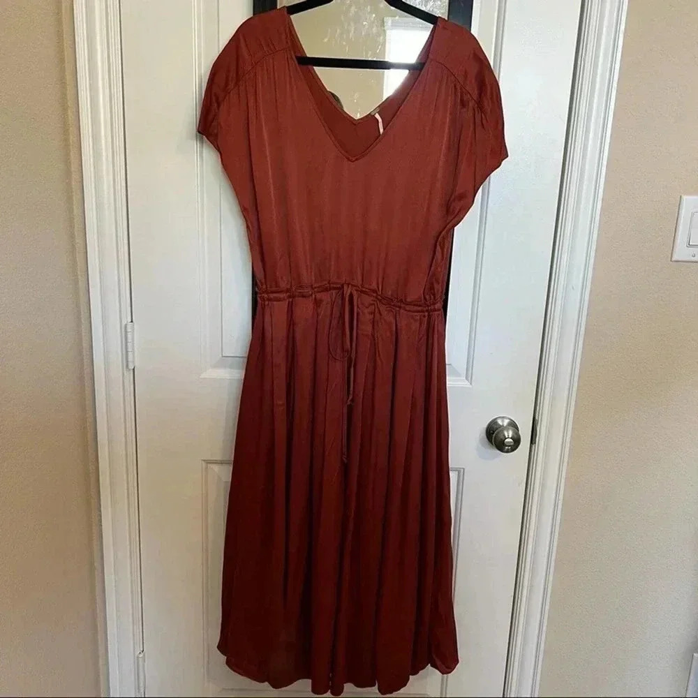 Free People Burnt Orange Dress - Picture 2 of 6